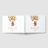 We kunnen boho Teddy Bear Baby shower afwachten. Gastenboek (Volledig)