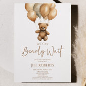 We kunnen boho Teddy Bear Baby shower afwachten. Kaart
