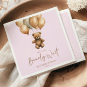 We kunnen boho Teddy Bear Baby shower afwachten. Servet