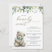 We kunnen Boy Boho Teddy Bear Baby shower nauwelij Kaart (Voorkant)