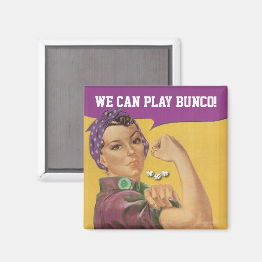 We kunnen Bunco spelen! Magneet (Voorkant / Achterkant)