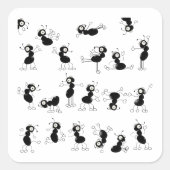 We kunnen dansen vierkante sticker (Voorkant)