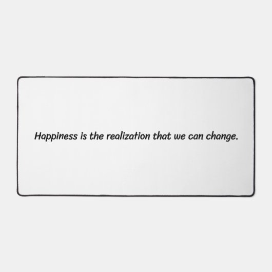 We kunnen de bureaumat verwisselen (Voorkant)