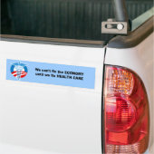 We kunnen de economie pas herstellen als we de gez bumpersticker (Op Truck)