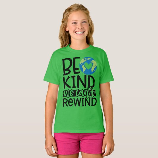 We kunnen de groene planeet niet terugwinden. t-shirt (Voorkant volledig)