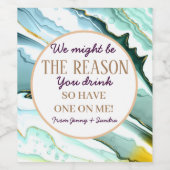 We kunnen de reden zijn dat je Boss Wine drink Wijn Etiket (Enkel label)