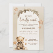 We kunnen de uitnodiging tot Baby shower afwachten (Voorkant)