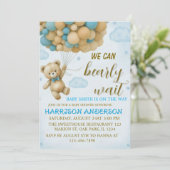 We kunnen de uitnodiging tot Baby shower afwachten (Staand voorkant)