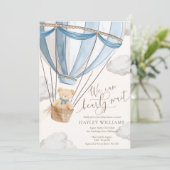 We kunnen de uitnodiging tot Baby shower afwachten (Staand voorkant)