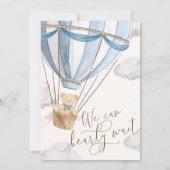 We kunnen de uitnodiging tot Baby shower afwachten (Achterkant)