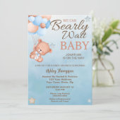 We kunnen de uitnodiging tot Baby shower afwachten (Staand voorkant)