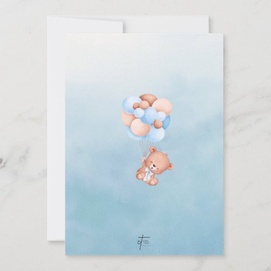 We kunnen de uitnodiging tot Baby shower afwachten (Achterkant)