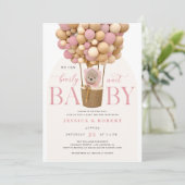 We kunnen de uitnodiging tot Baby shower afwachten (Staand voorkant)