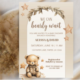 We kunnen de uitnodiging tot Baby shower afwachten