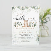 We kunnen de uitnodiging tot Baby shower afwachten (Staand voorkant)