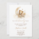 We kunnen de uitnodiging van het Baby shower bijna (Voorkant)