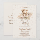 We kunnen de uitnodiging van het Baby shower bijna (Voorkant / Achterkant)