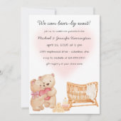 We kunnen de uitnodiging van het Baby shower met B (Voorkant)