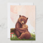 We kunnen de uitnodiging van het Beer Baby shower (Achterkant)