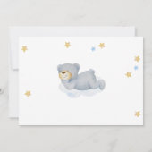 We kunnen de uitnodiging van het Beer Baby shower  (Achterkant)