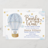 We kunnen de uitnodiging van het Beer Baby shower  (Voorkant / Achterkant)