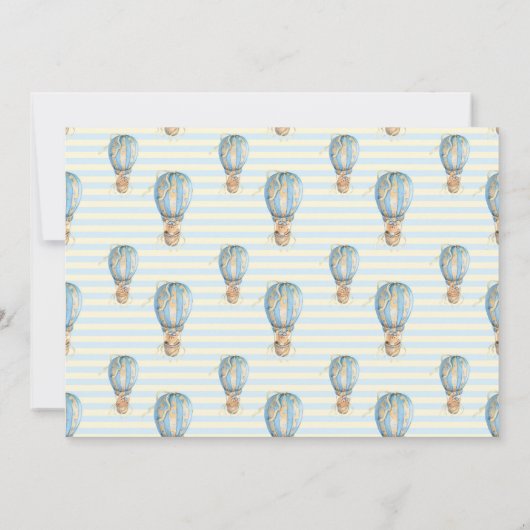 We kunnen de uitnodiging van het Beer Baby shower  (Achterkant)