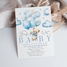 We kunnen de uitnodiging voor blauw Baby shower af