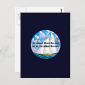 We kunnen de wind niet sturen, maar... briefkaart (Voorkant / Achterkant)