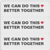 We kunnen dit beter samen doen sticker (Voorkant)