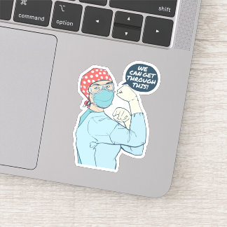 We kunnen dit door Rossie krijgen, de verpleegster Sticker