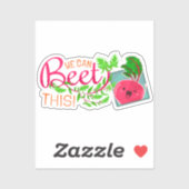 We kunnen dit krijgen! - Punny Garden Sticker (Vel)