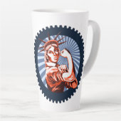 We kunnen dit samen doen! latte mok (Rechterhoek)