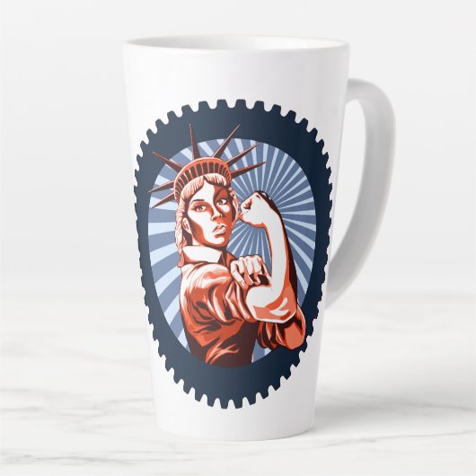 We kunnen dit samen doen! latte mok (Rechterhoek)