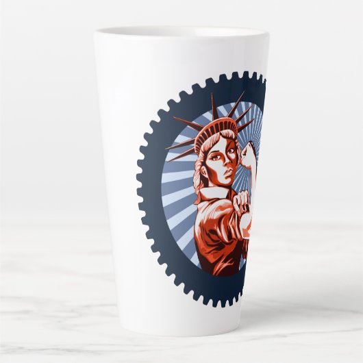 We kunnen dit samen doen! latte mok (Voorkant)