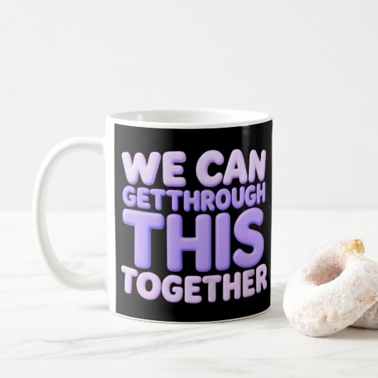 We Kunnen Dit Samen Doorkomen Koffiemok (Met donut)