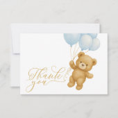 We kunnen een blauw Baby shower afwachten met een  Kaart (Voorkant)