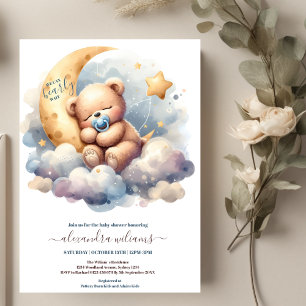 We kunnen een blauw Baby shower wachten. Kaart