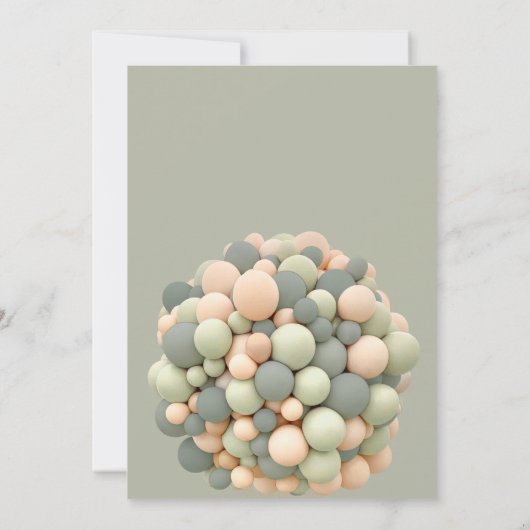 We kunnen een groen Baby shower afwachten. Kaart (Achterkant)