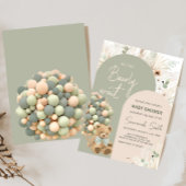 We kunnen een groen Baby shower afwachten. Kaart