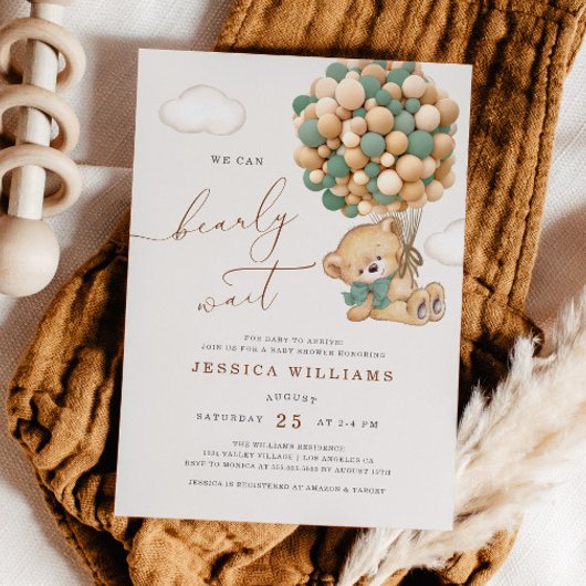 We kunnen een groene uitnodiging tot Baby shower a