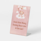 We kunnen een spelletje met beer Barly Wait Gummy Reclamebord Met Voetstuk (Voorkant)