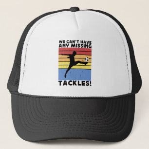 We kunnen geen enkele ontbrekende tackelt-voetball trucker pet