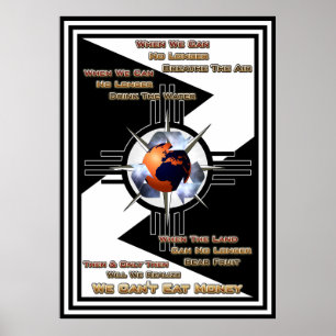 We kunnen geen geld eten! ArchiefPoster Poster
