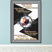 We kunnen geen geld eten! canvas afdruk (Insitu (Houten vloer))