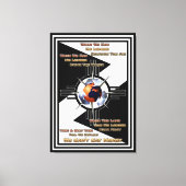 We kunnen geen geld eten! canvas afdruk (Voorkant)