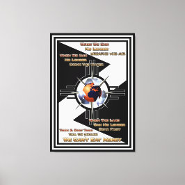 We kunnen geen geld eten! canvas afdruk