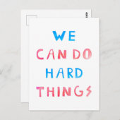 We kunnen hard dingen Briefkaart doen (Voorkant / Achterkant)