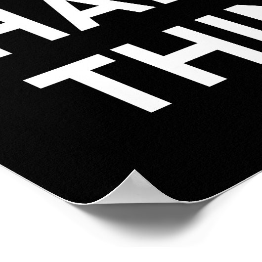 We kunnen harde dingen afdrukken poster (Hoek)