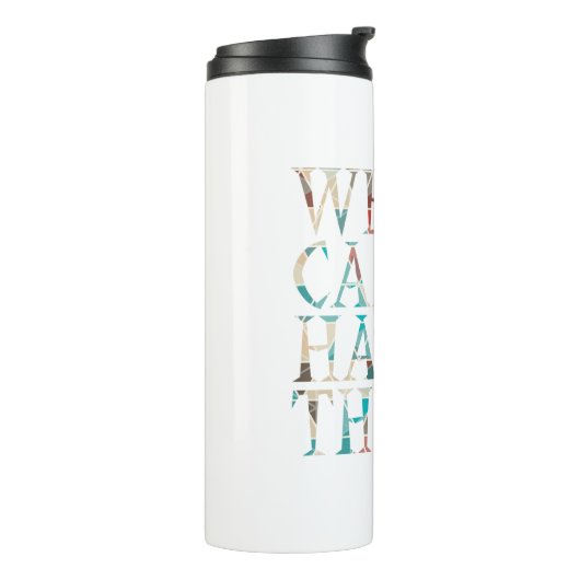 We kunnen harde dingen doen, design 1 thermosbeker (Gedraaid links)