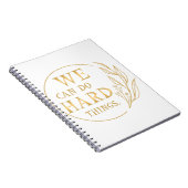 We kunnen harde dingen doen, design 4 notitieboek (Rechterzijde)